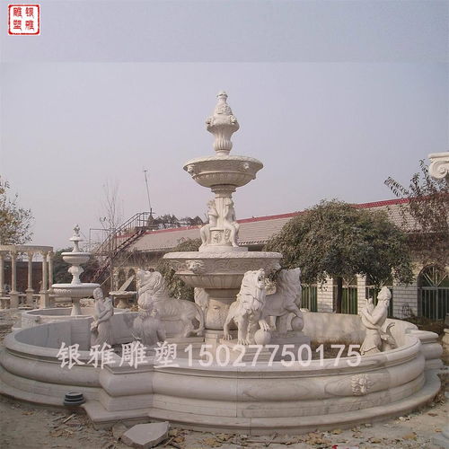 甘南漢白玉石雕噴泉 戶外景觀的藝術(shù)與永恒